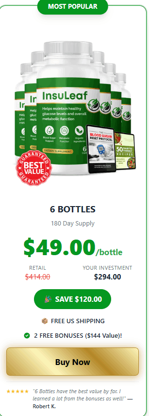 InsuLeaf 6 bottle